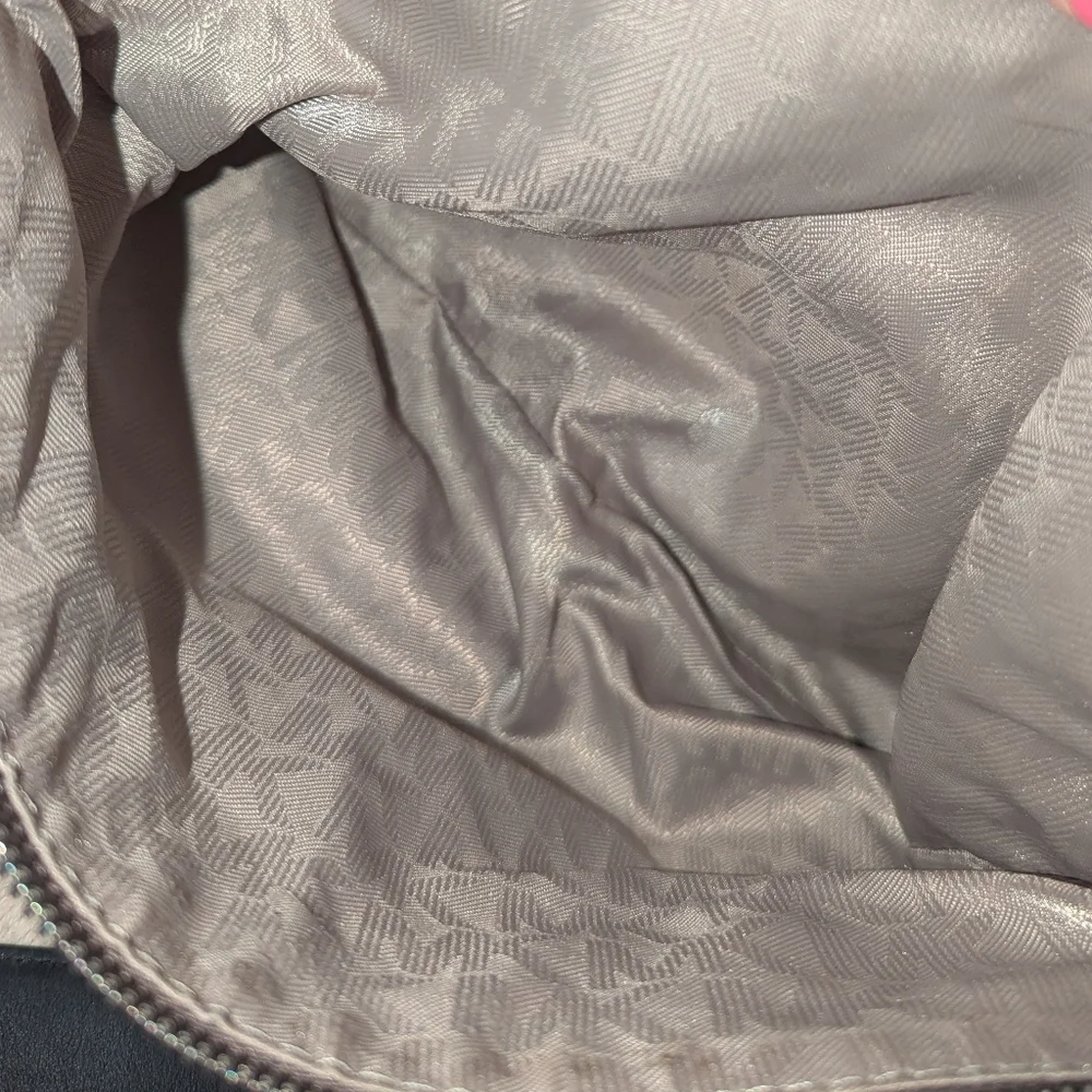 Michael Kors Metallic Shoulder Bag with Black Strap